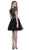 Nox Anabel - 6229 Two Piece Illusion Bateau Tulle Cocktail Dress