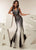 Jasz Couture - 6237 V-neck Sheer Sides Mermaid Gown In Black and White