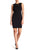 Donna Morgan - D9019M Illusion Crepe Sheath Dress in Black