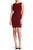 Donna Morgan - D9019M Illusion Crepe Sheath Dress in Red