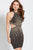62480 Beaded High Halter Sheath Dress