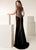 Jasz Couture - 6248 Embellished Scoop Neck Fitted Gown In Black
