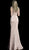 Jovani - 62499 Allover Sequin V Neck Sheath Gown In Neutral