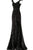 Jovani - 62499 Allover Sequin V Neck Sheath Gown In Black