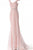 Jovani - 62499 Allover Sequin V Neck Sheath Gown In Pink