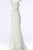 Jovani - 62499 Allover Sequin V Neck Sheath Gown In White