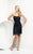 TB Shorts by Mon Cheri - TS21552 Short Dress In Black