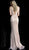 Jovani - 62507 Fitted Sequin Low V-Back Sleeveless Long Sheath Dress in Neutral