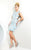 TB Shorts by Mon Cheri - TS21570 Short Dress In Light Blue