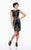 TB Shorts by Mon Cheri - TS21571 Short Dress In Black Gold