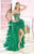 Alyce Paris - 6253 Jewel Embellished Ruffled High Low Dress In Green