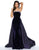 Mac Duggal Couture - 62572 Velvet Strapless Overskirt Evening Gown In Purple