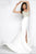 Mac Duggal - Black White Red Style 62575R in White