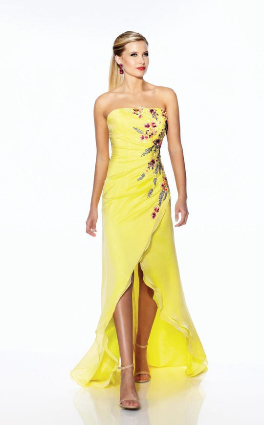 La Gala Prom by Mon Cheri - 116506 Long Dress In Light Yellow