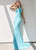 Jasz Couture - 6257 Contoured Illusion Panel High Neck Gown In Blue