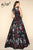 Mac Duggal - Ball Gowns Style 62601H in Black and Floral