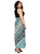 London Times - LDB21W Scarf Print Maxi Dress in Black and Blue