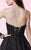 Alyce Paris  - 3658 Beaded Strapless Ruched Cocktail Dress in Black