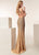 Jasz Couture - 6271 Sleeveless Beaded Sheath Dress In Neutral