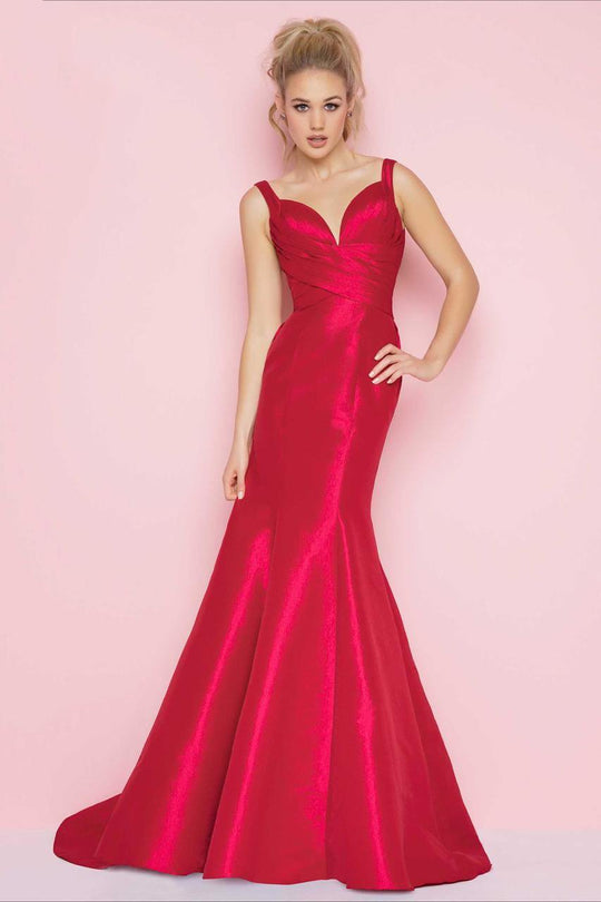 Mac Duggal - Flash Style 62753L in Red