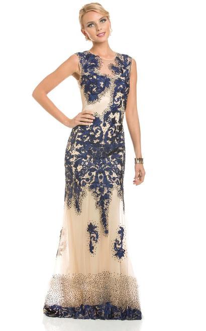 32562 in Navy/Nude