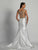 Dave & Johnny - A6277 Embellished Off Shoulder Mermaid Dress in White