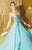 Alyce Paris - 6278 Embellished One Shoulder Strap Sweetheart Gown In Blue