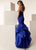 Jasz Couture - 6278 Strapless Sweetheart Ruffled Mermaid Dress In Blue