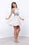 Nox Anabel - Embroidered Sleeveless Cocktail Dress in White