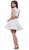 Sleeveless Embroidered Bateau Cocktail Dress