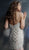 Jovani - 62817 Beaded Fringe Sleeveless Fitted Cocktail Dress in Silver