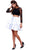 Quarter Sleeve Laced Two-Piece Cocktail Dress