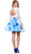Nox Anabel - 6290 Quarter Sleeve Laced Two-Piece Cocktail Dress
