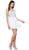 Beaded V-neck Scoop Back A-line Cocktail Dress