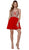Nox Anabel - 6291 Beaded V-neck Scoop Back A-line Cocktail Dress