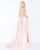Mac Duggal - 62943M Sleeveless Beaded Pantsuit with Pleated Overskirt In Pink