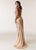 Jasz Couture - 6295 Halter Neck Embellished Sheath Gown In Neutral