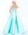 Mac Duggal - 62981M Bedazzled Halter Mermaid Dress In Blue