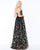 Mac Duggal - Sheer Sweetheart Floral Embroidered A-Line Gown 62989M In Black and Multi-Color