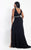 Rachel Allan Curves - 6305 Beaded High Neck Jersey Gown in Black