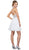Ornate Lace Appliqued Illusion Halter Dress
