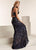 Jasz Couture - 6309 Two Piece Sequined Sheath Dress In Blue