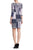 Donna Morgan  - D3632M Multi-Print Three-Quarter Sleeve Dress in Multi-Color and Print