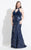 Rachel Allan Curves - 6322 Sleeveless Sequined Fitted Gown in Blue