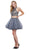 Two Piece Beaded A-line Dress