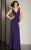Clarisse - M6252 Classic V-Neckline Evening Gown in Purple