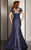 Clarisse Cap Sleeve Lace Queen Anne Mermaid Gown - 1 Pc. Ruby in size 18 Available