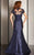 Clarisse - M6256 Lace Queen Anne Mermaid Dress in Blue