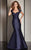 Clarisse - M6256 Lace Queen Anne Mermaid Dress in Blue