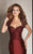 Clarisse Cap Sleeve Lace Queen Anne Mermaid Gown - 1 Pc. Ruby in size 18 Available